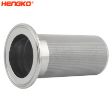 2um to 120um sintered 316 316L stainless steel wire mesh filter tube filter element for coffee water filtration